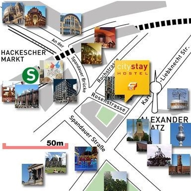 Auberge de jeunesse CityStay à Berlin - Plan