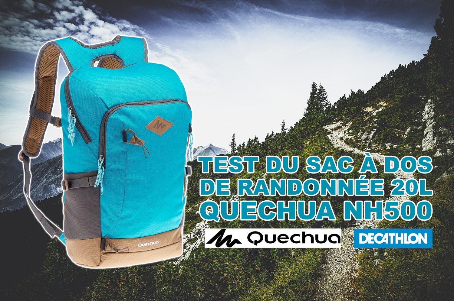 Test du sac à dos de randonnée Quechua 20L NH500 - JDroadtrip