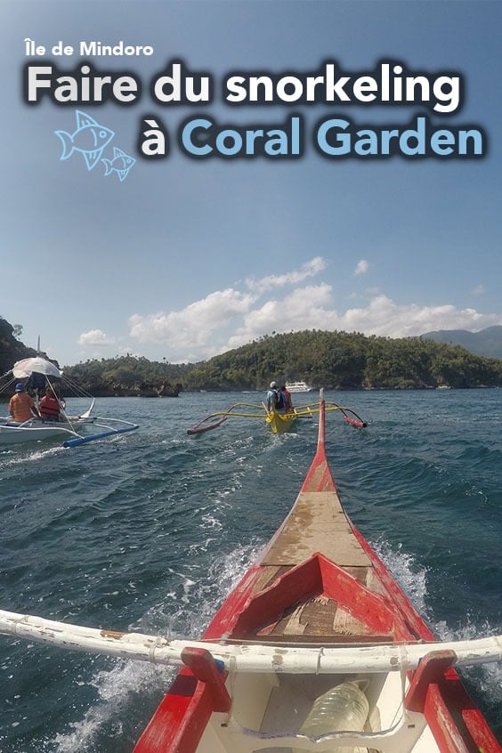 faire du snorkeling à Coral Garden sur l'île Mindoro