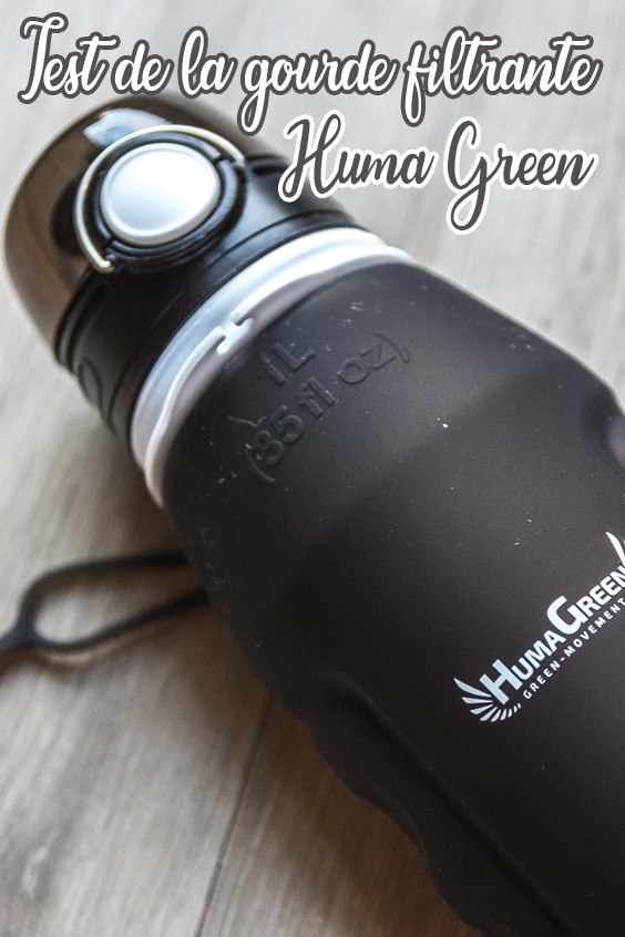 Gourde filtrante Huma Green pin