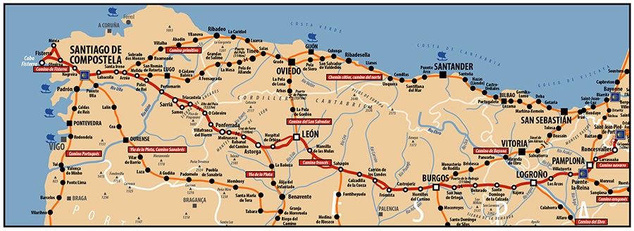 chemin de Compostelle - Camino Francès