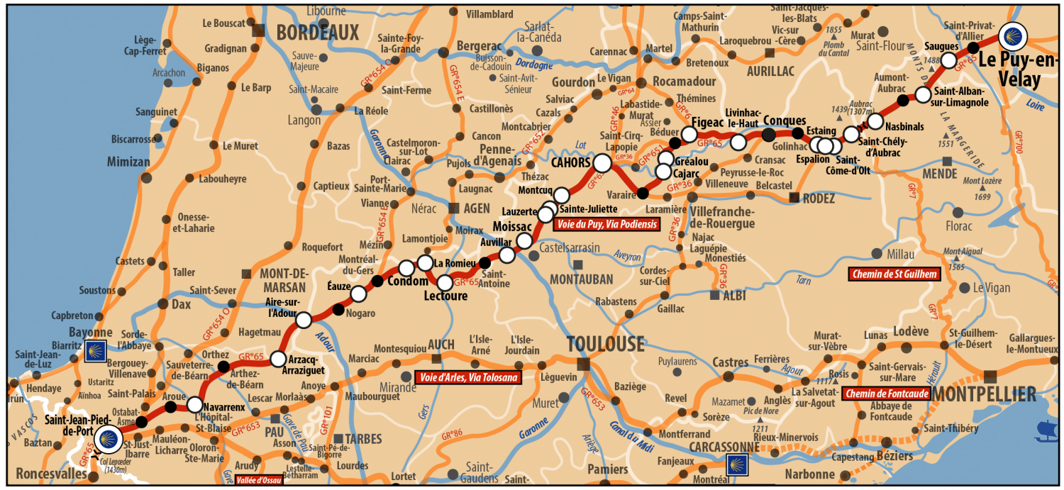 chemin de Compostelle - Voie de Puy