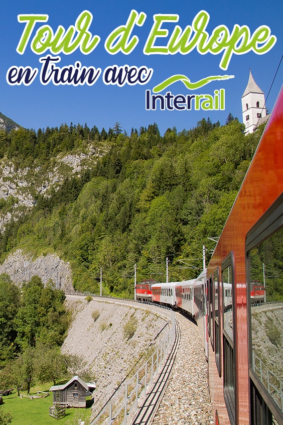interrail voyager en train pin