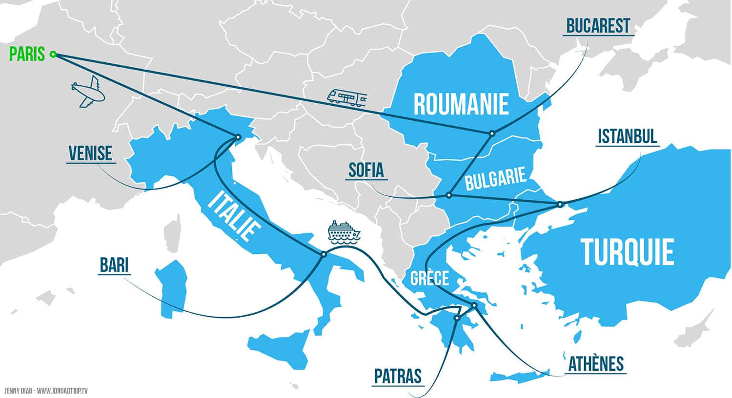 map europe interrail sud 1