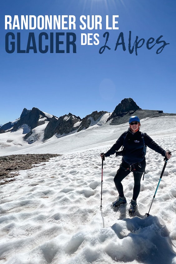 Randonner Glacier 2 Alpes pin