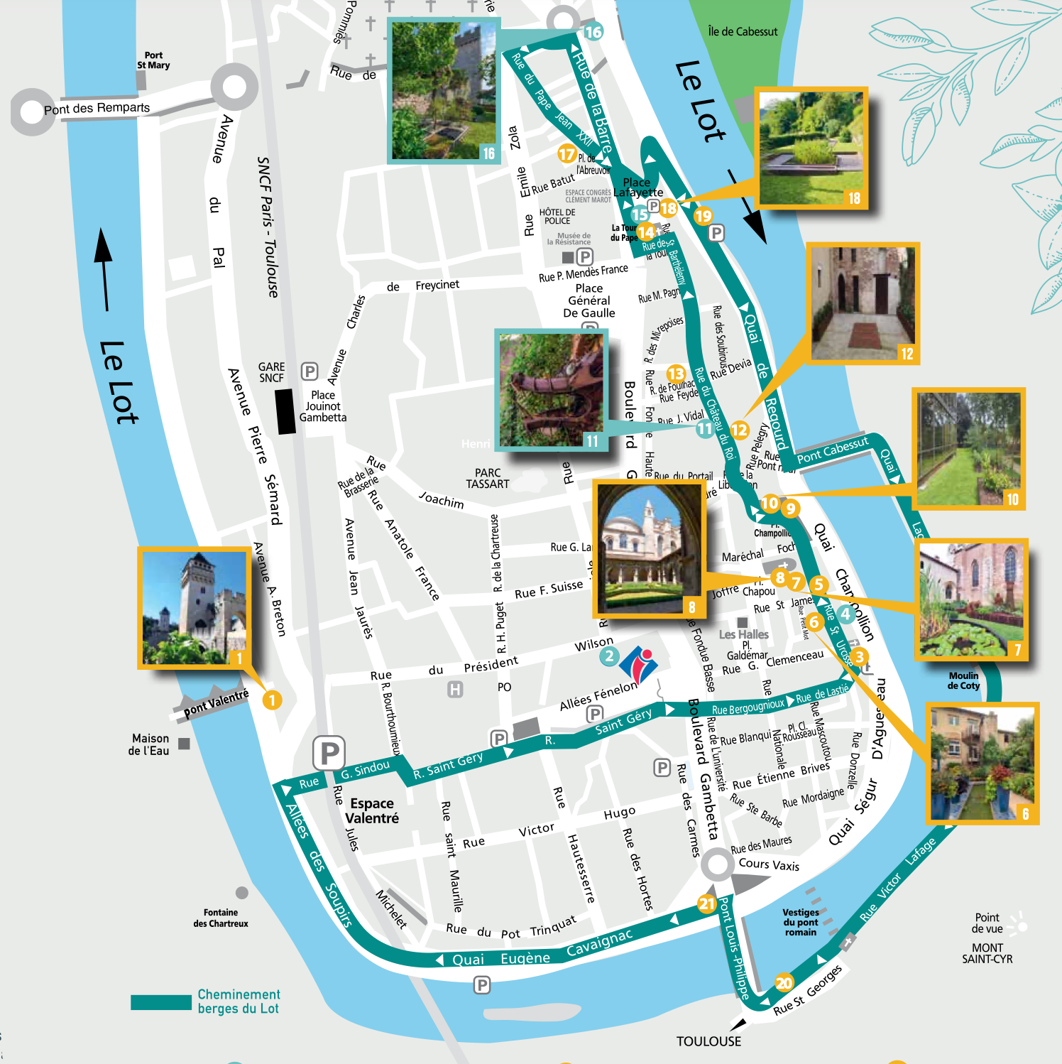 Visiter les jardins secrets de Cahors