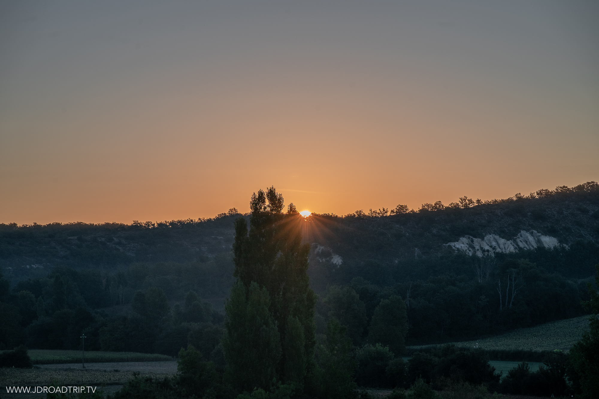 Lever de soleil dans le Quercy Blanc