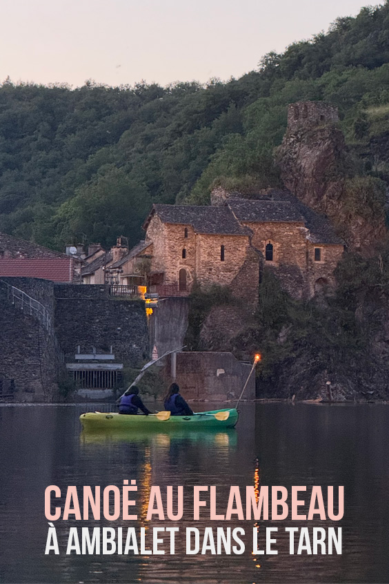 Canoë kayak au flambeau à Ambialet dans le Tarn