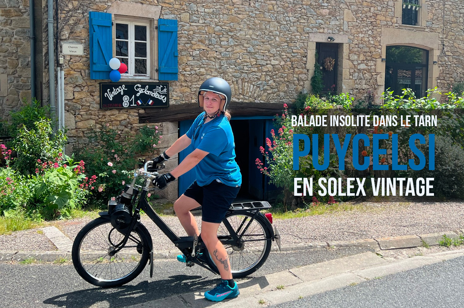 Couverture article Puycelsi en solex vintage