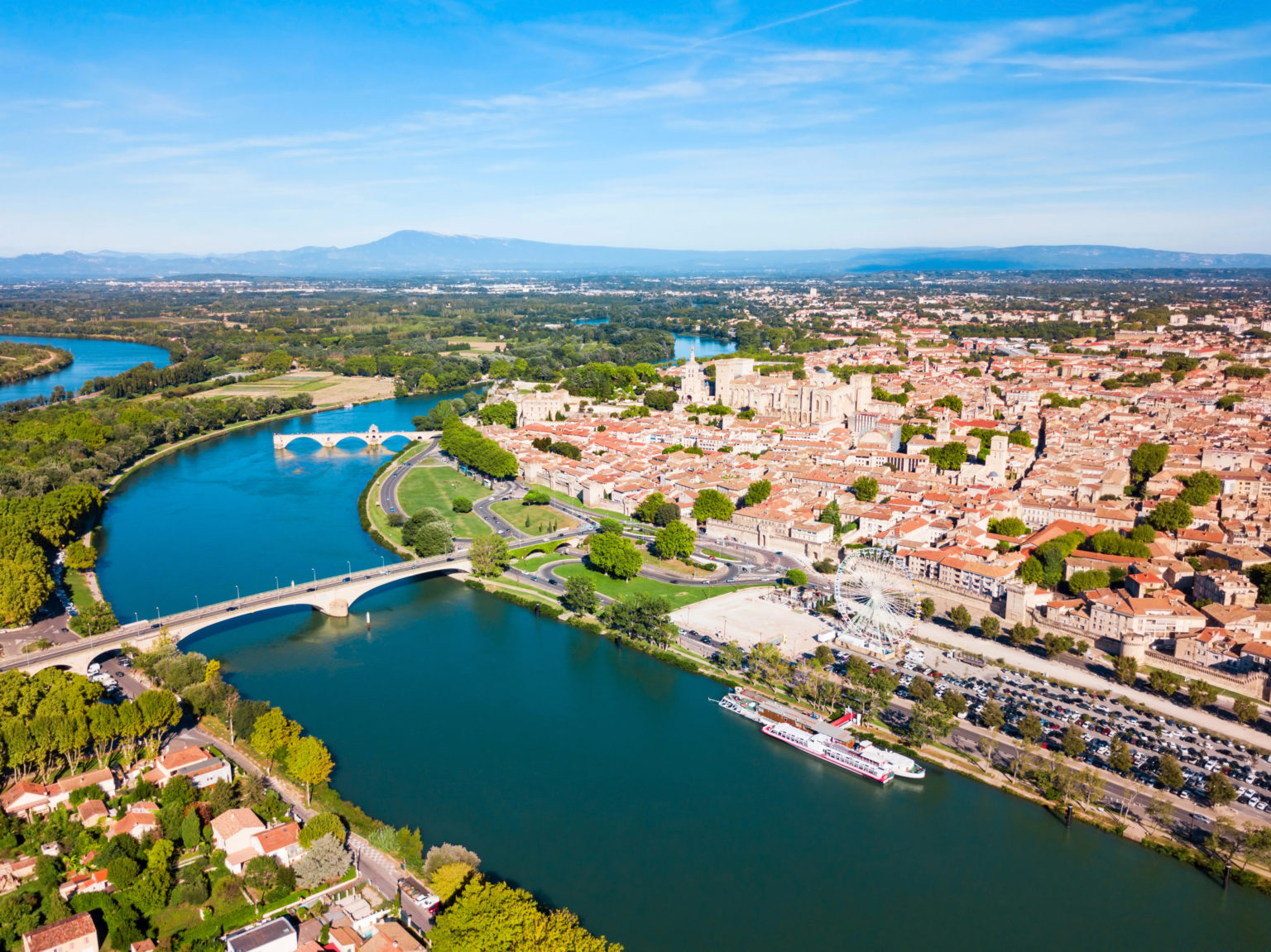 Vue sur la ville d'Avignon